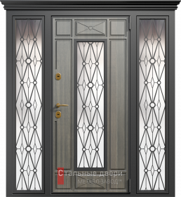 Входные двери МДФ в Одинцово «Двери МДФ со стеклом»